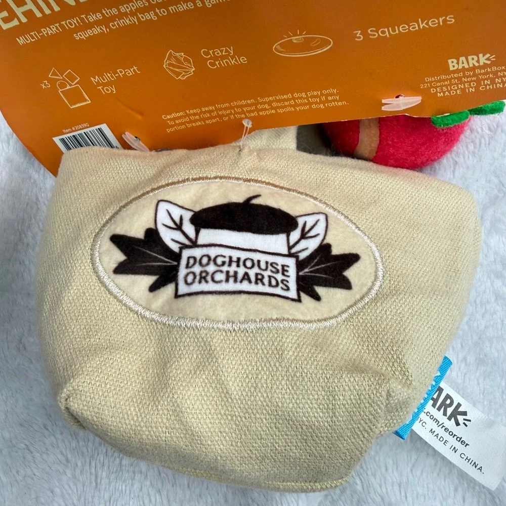 BarkBox The Munch Bunch Doghouse Orchards Multi-Part Dog Toy XS-S New